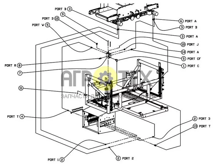 01-023 - CONVEYOR HYDRAULIC GROUP (№1 на схеме)