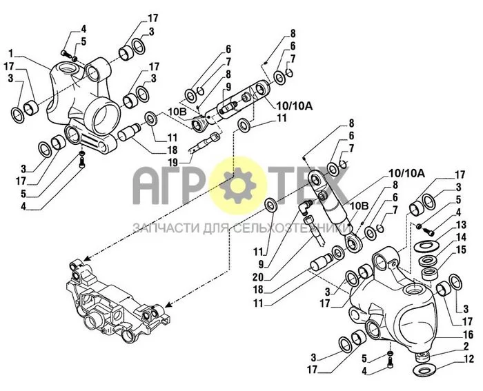 05-20[01] - SWIVEL HOUSINGS FOR SPRING-ACTIONED FRONT AXLES 'E, F' (№11 на схеме)