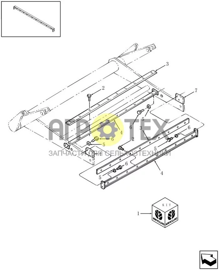 093 - SCRAPER KIT, SERPENTINE ROLLER (№5 на схеме)