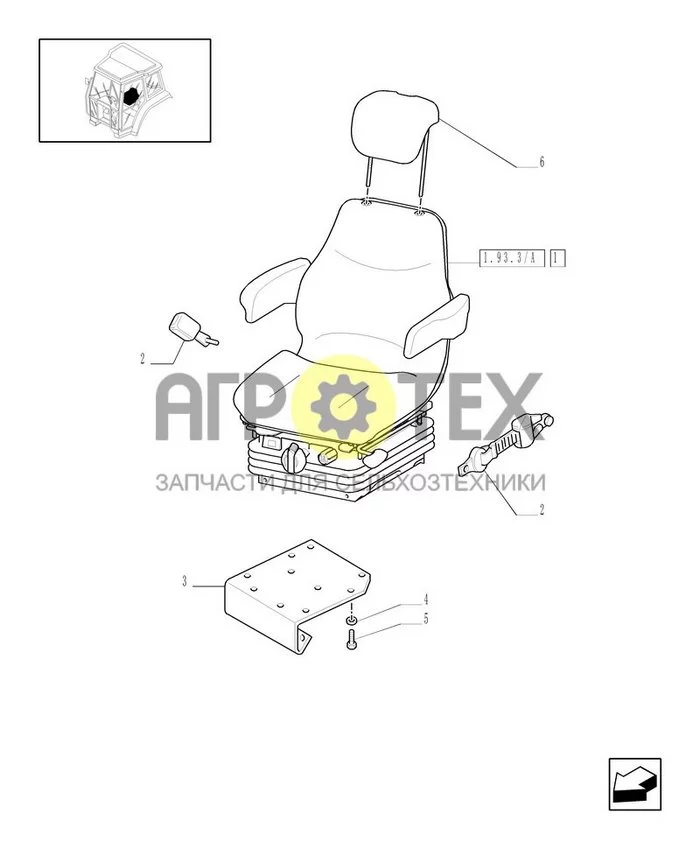 1.93.3 - СИДЕНЬЕ И ДЕТАЛИ (№5 на схеме)