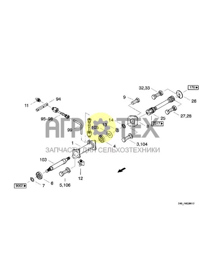 012 - ГЛАВНЫЙ ПРИВОД, DRIVE, 550/550IS (№33 на схеме)