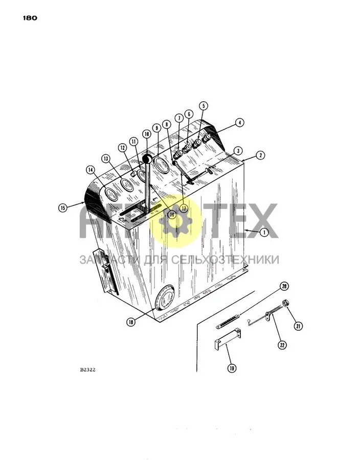 180 - INSTRUMENT PANEL (№0 на схеме)