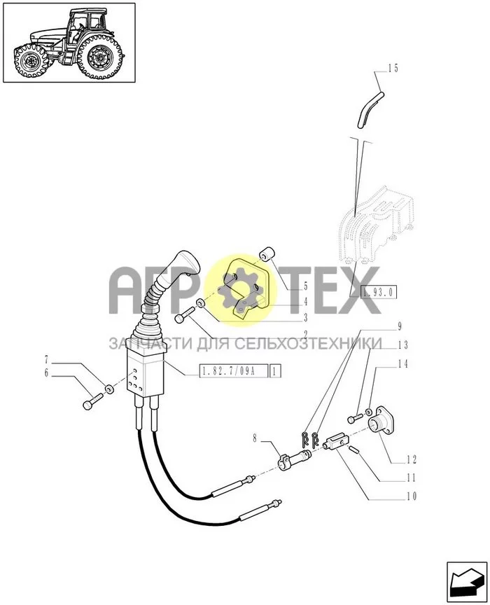 1.82.7/09 - (VAR.723) CONTROL VALVE  JOYSTICK (CLOSED CENTER/CCLS) (№11 на схеме)