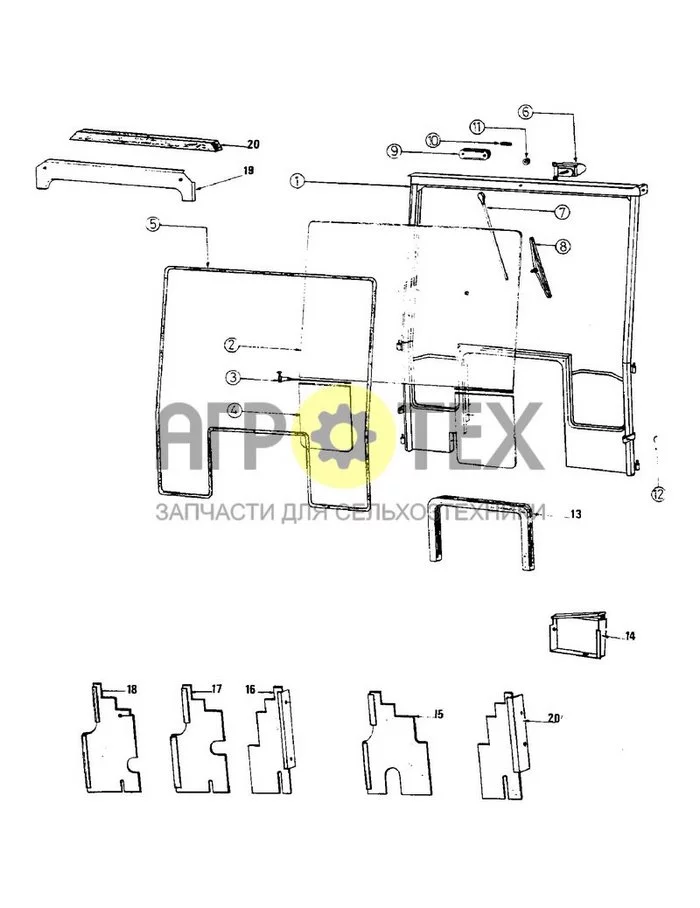 10 - COMPLETE FRONT PANEL (№0 на схеме)