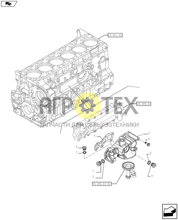 10.206.02[01] - ФИЛЬТР МОТОРНОГО МАСЛА (504033095) (№8 на схеме)