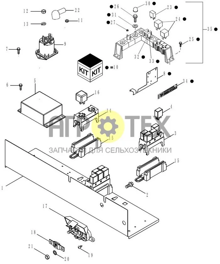 04-10 - МОНТАЖ ЭЛЕКТРИЧЕСКИХ КОМПОНЕНТОВ - BSN Z7RZ05917 (№35 на схеме)