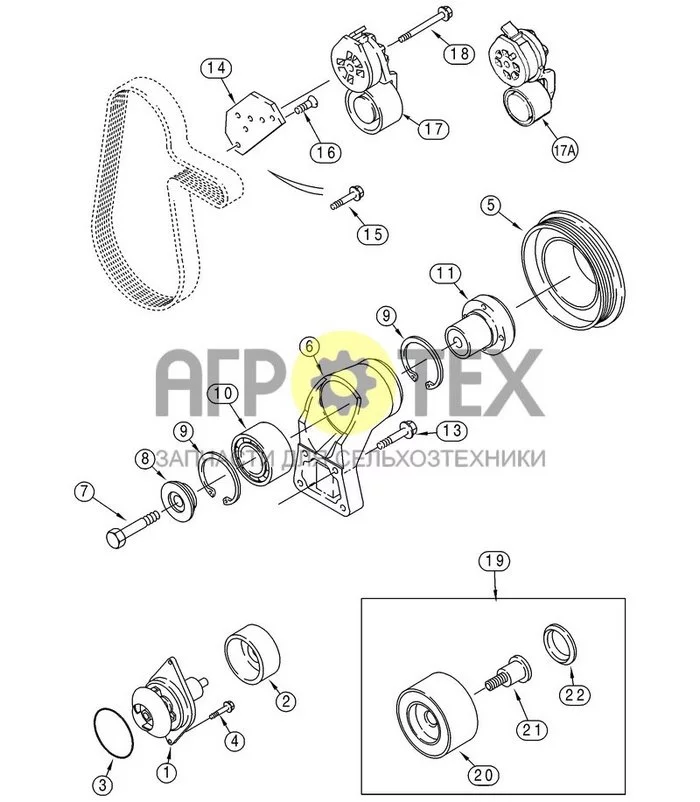 02-09 - СИСТЕМА ВОДЯНОГО НАСОСА В СЕВЕРНОЙ АМЕРИКЕ JAF0236484 - ДВИГАТЕЛЬ, СЕРТИФИЦИРОВАННЫЙ НА ВЫБРОСЫ (№7 на схеме)