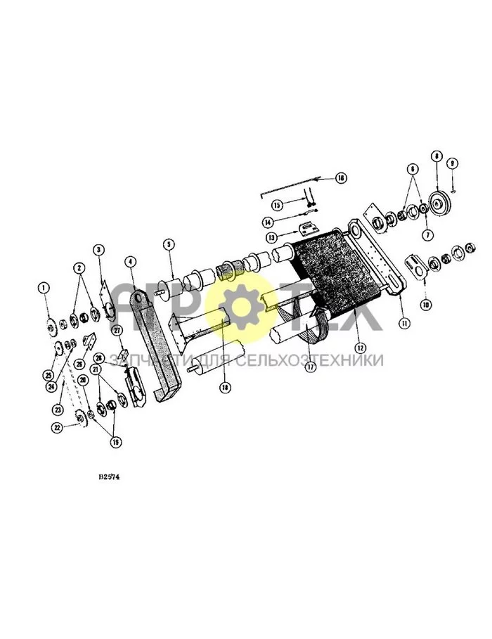 013A - PICKUP CONVEYOR, 5 BELT (№0 на схеме)