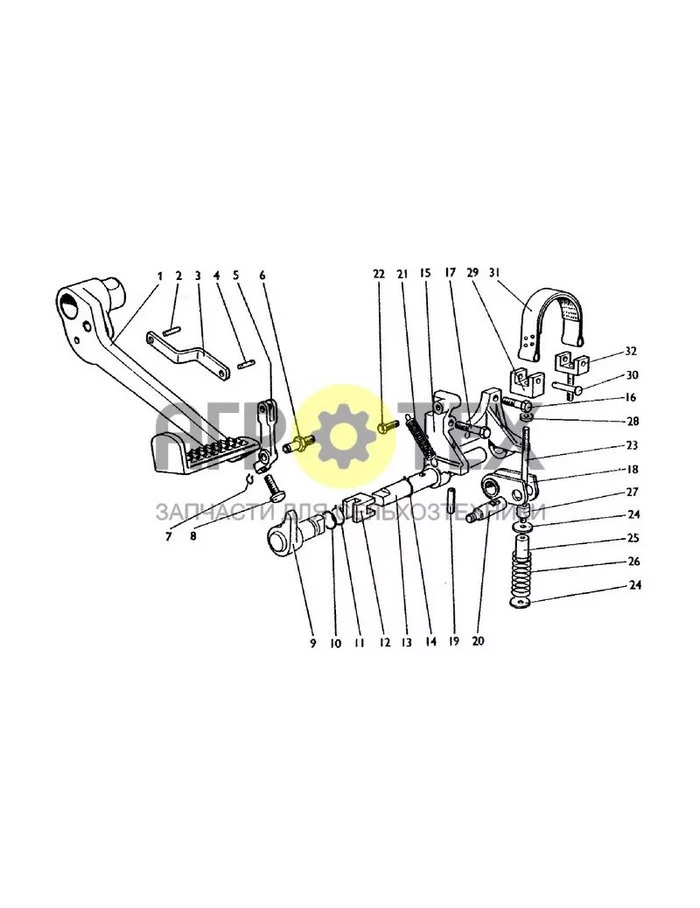 024 - CLUTCH STOP (№0 на схеме)