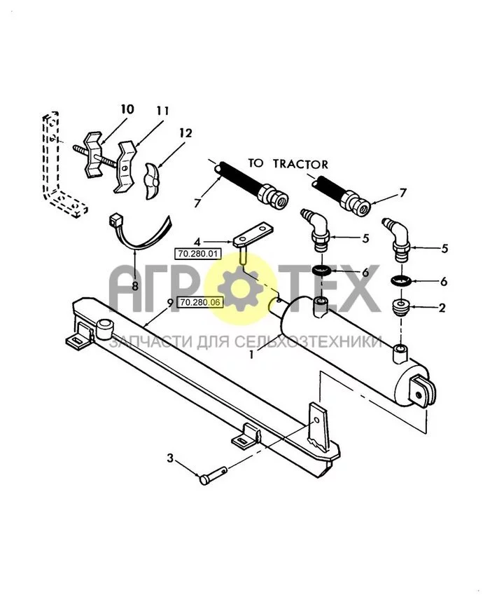 70.280.13 - HYDRAULIC DIRECTION CONTROL (№0 на схеме)