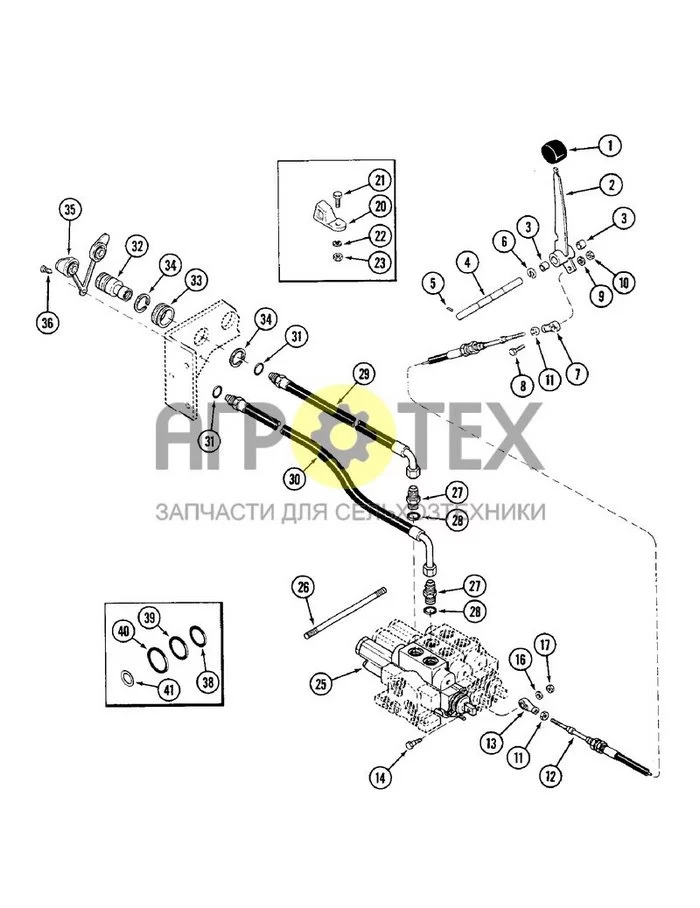 8-284 - REMOTE HYDRAULIC ATTACHMENT, THIRD CIRCUIT, PRIOR TO P.I.N. 8860450 (№10 на схеме)