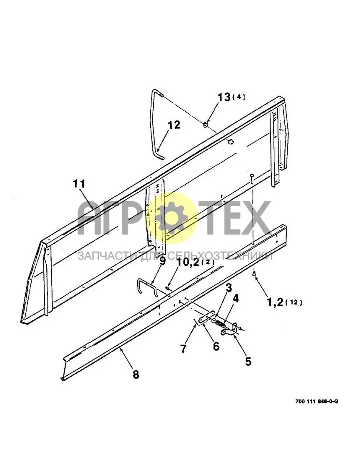 07-52 - SIDE PANEL ASSEMBLY, RIGHT (№2 на схеме)