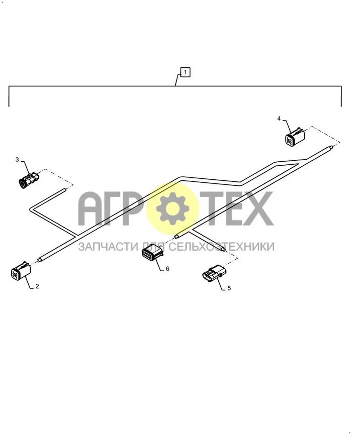 55.516.AL[03] - WIRE HARNESS HIGH SPEED ROW UNIT ; (Var) P45C09EC, P45D09EC, P45E09EC, P45F09EC, P45G09EC, P45H09EC, P55A09EC, P55B09EC, P55C09EC, P55D09EC, P55E09EC, P65A09EC, P65B09EC, P65C09EC, P65D09EC (№2 на схеме)