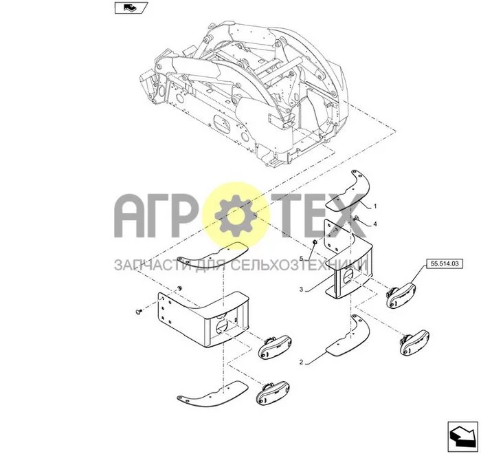 55.514.04 - ЗАДНИЙ ФОНАРЬ (№5 на схеме)