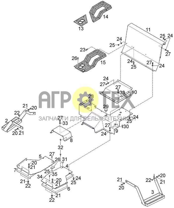 09B-03[01] - CAB FLOOR AND CAB STEPS (№27 на схеме)