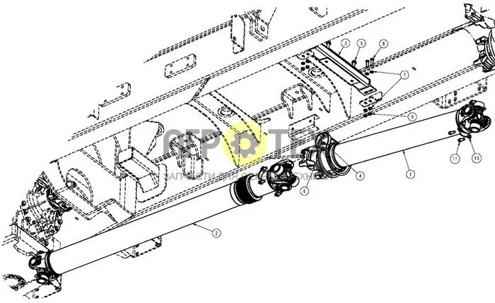 03-014 - ПРИВОДНАЯ ГРУППА, TITAN 3020 (№5 на схеме)