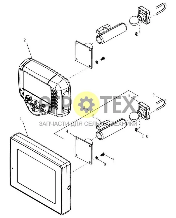 55.510.01 - DISPLAY MONITOR MOUNT (№7 на схеме)