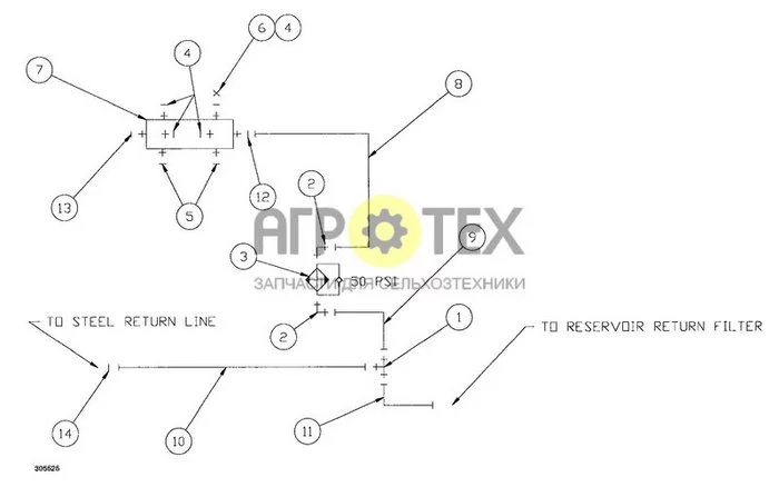 166 - OIL COOLER / MANIFOLD GROUP (№2 на схеме)