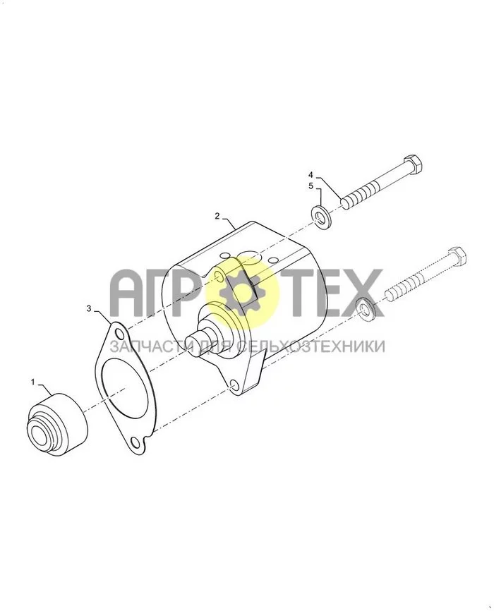 35.220.AA[01] - ГИДРАВЛИЧЕСКИЙ НАСОС, ПРИВОД НА ОДНУ ОСЬ, 35HP AND 40HP (№5 на схеме)