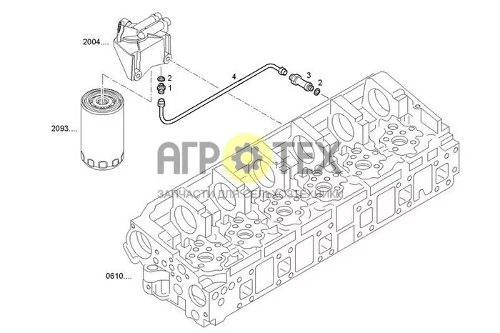 2034.005 - ТОПЛИВОПРОВОДЫ - ФИЛЬТР К ГОЛОВКЕ БЛОКА ЦИЛИНДРОВ (№4 на схеме)