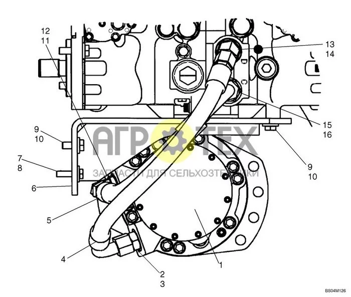 06-02C - MOTOR - MOUNTING (440) (№14 на схеме)