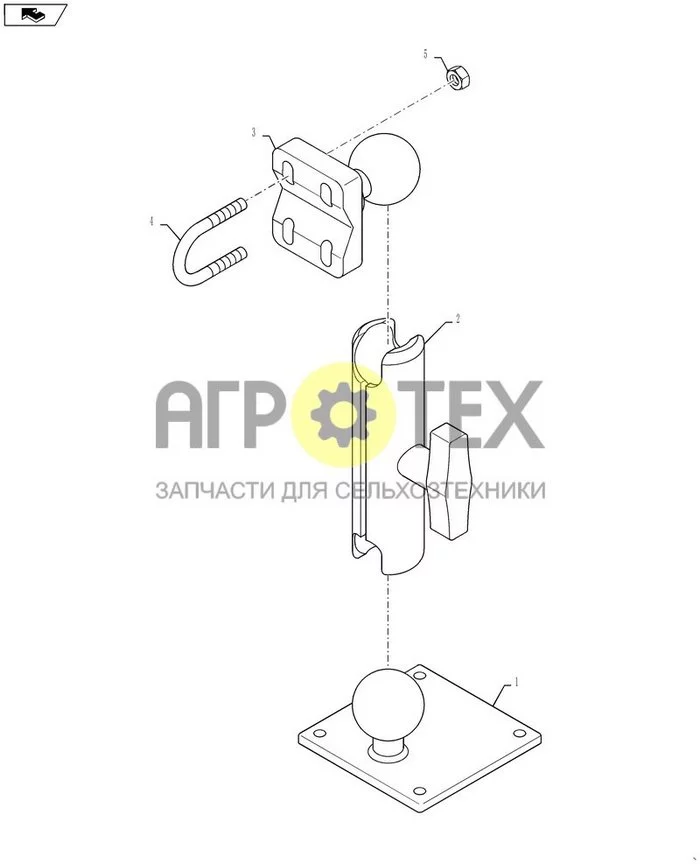 11-093 - MOUNT, COLOR DISPLAY ARM (№5 на схеме)