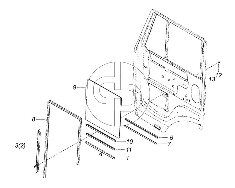 65115-6110005 Установка опускных стекол (№9 на схеме)