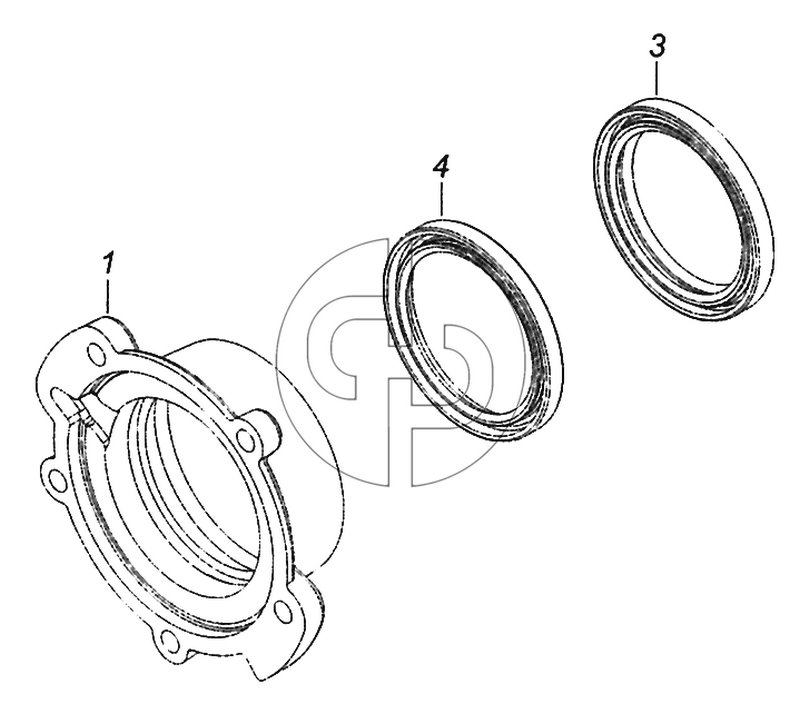 65111-1802212-10 Крышка заднего подшипника привода заднего моста (№4 на схеме)