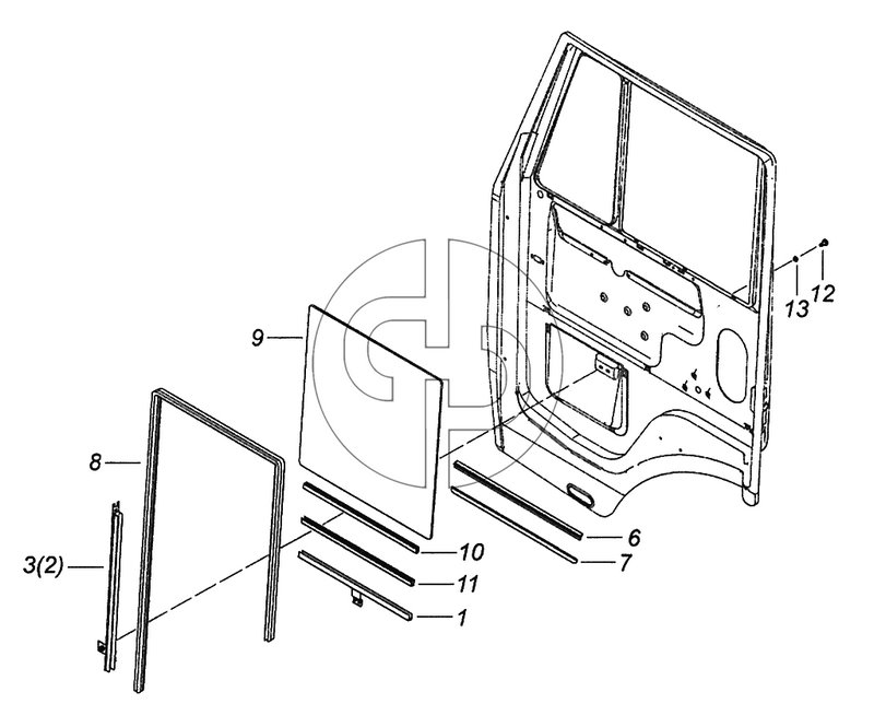 65115-6110005 Установка опускных стекол (№9 на схеме)