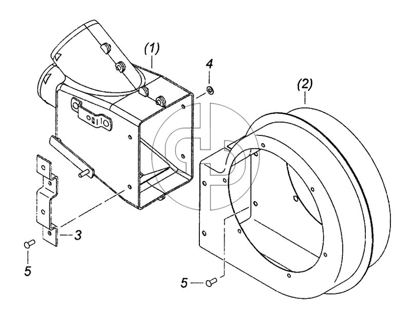 5320-8118027 Улитка вентилятора с распределителем левая (№5320-8118026 на схеме)