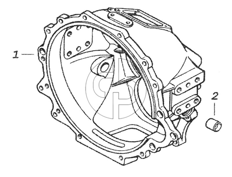 17.1601010-10 Картер сцепления (№2 на схеме)