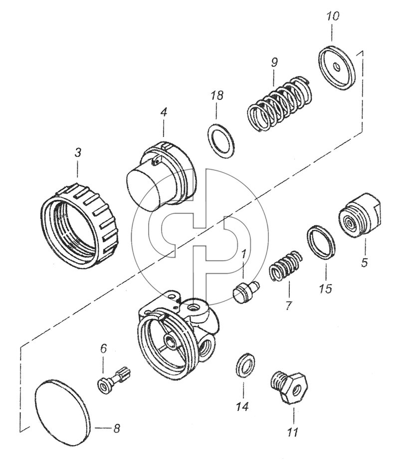 15.1772100 Редукционный клапан управления механизмом переключения (№14 на схеме)