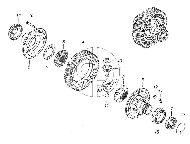 65115-2403011-50 Дифференциал заднего моста (№13 на схеме)