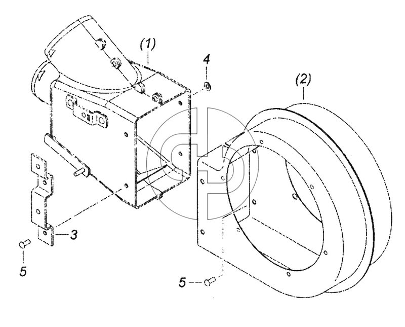 5320-8118027 Улитка вентилятора с распределителем левая (№5320-8118026 на схеме)