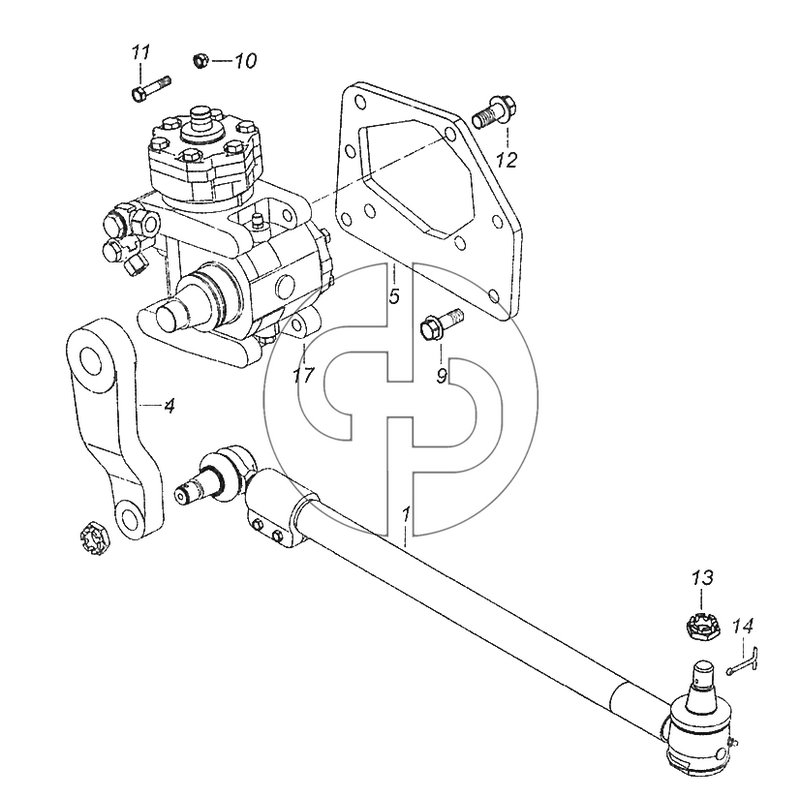 5308-3400012-10 Установка рулевого механизма (№13 на схеме)