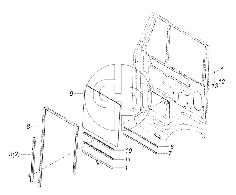 65115-6110005 Установка опускных стекол (№9 на схеме)