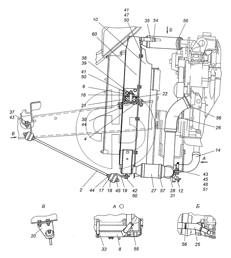 43255-13000023 Установка радиатора (№27 на схеме)