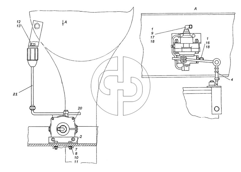 №20 (43255 (Евро-2) - 4925-3500033 Установка регулятора тормозных сил)