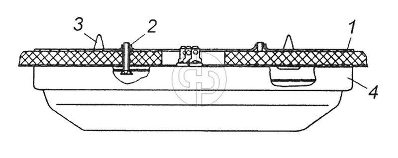 53205-3714001-10 Установка плафонов (№3 на схеме)