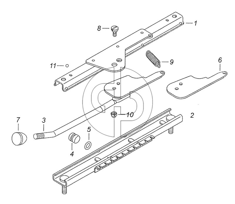 5320-6804111 Механизм перемещения сиденья водителя (№5320-6804111 на схеме)