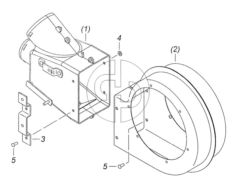 5320-8118027 Улитка вентилятора с распределителем левая (№5320-8118026 на схеме)