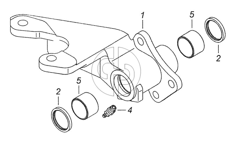 5511 -3502121 -10 Кронштейн тормозной камеры и разжимного кулака (№4 на схеме)