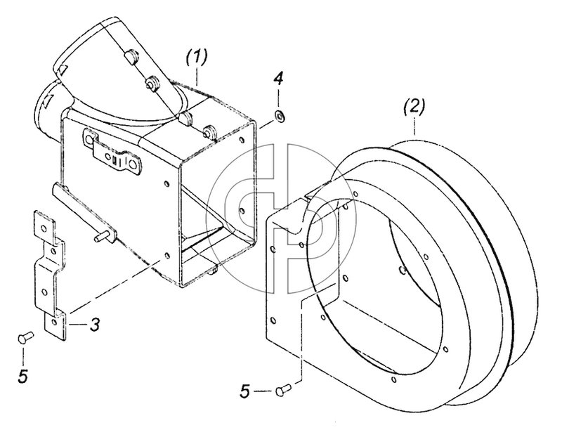 5320-8118027 Улитка вентилятора с распределителем левая (№5320-8118026 на схеме)