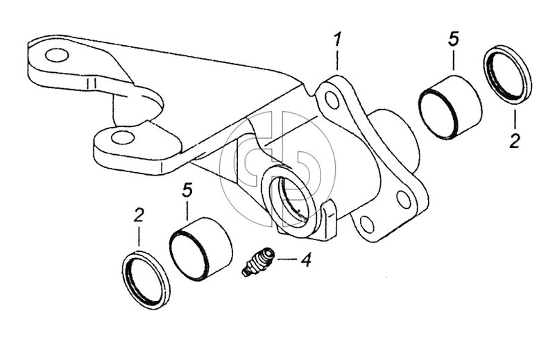 5511-3502121-10 Кронштейн тормозной камеры и разжимного кулака (№4 на схеме)