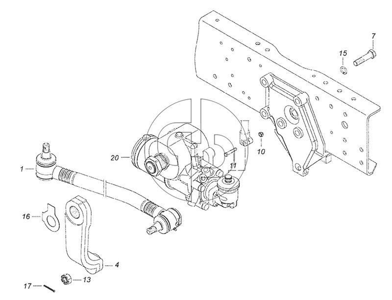 6520-3400012, 6520-3400012-10 Установка рулевого механизма (№13 на схеме)
