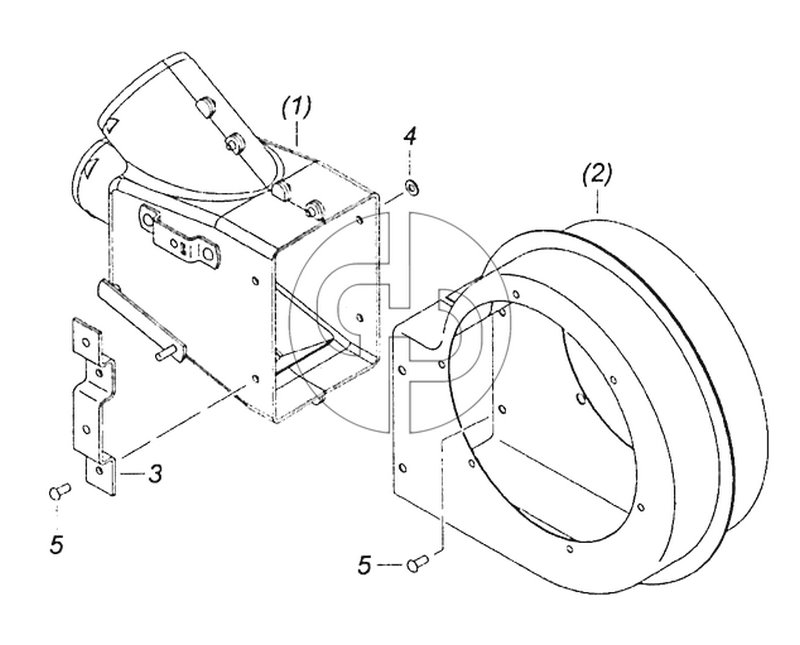 5320-8118027 Улитка вентилятора с распределителем левая (№5320-8118026 на схеме)