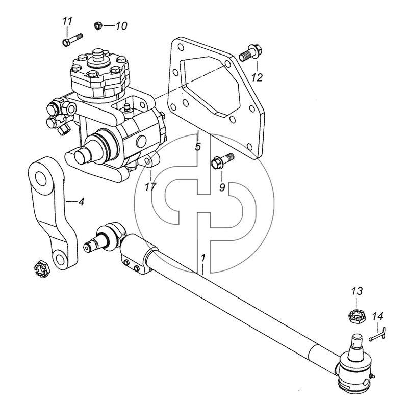 5308-3400012-10 Установка рулевого механизма (№13 на схеме)