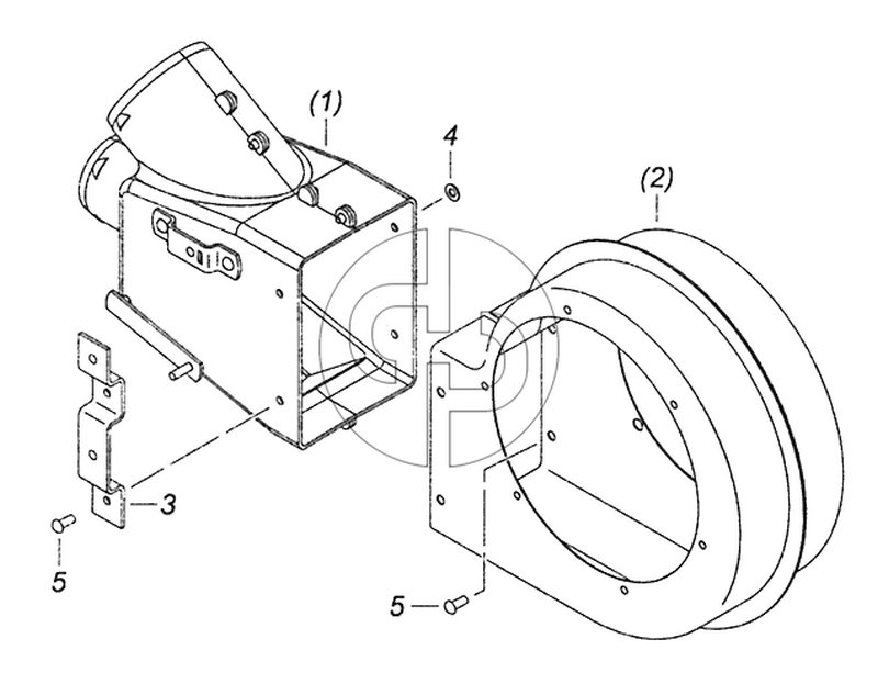 5320-8118027 Улитка вентилятора с распределителем левая (№5320-8118026 на схеме)