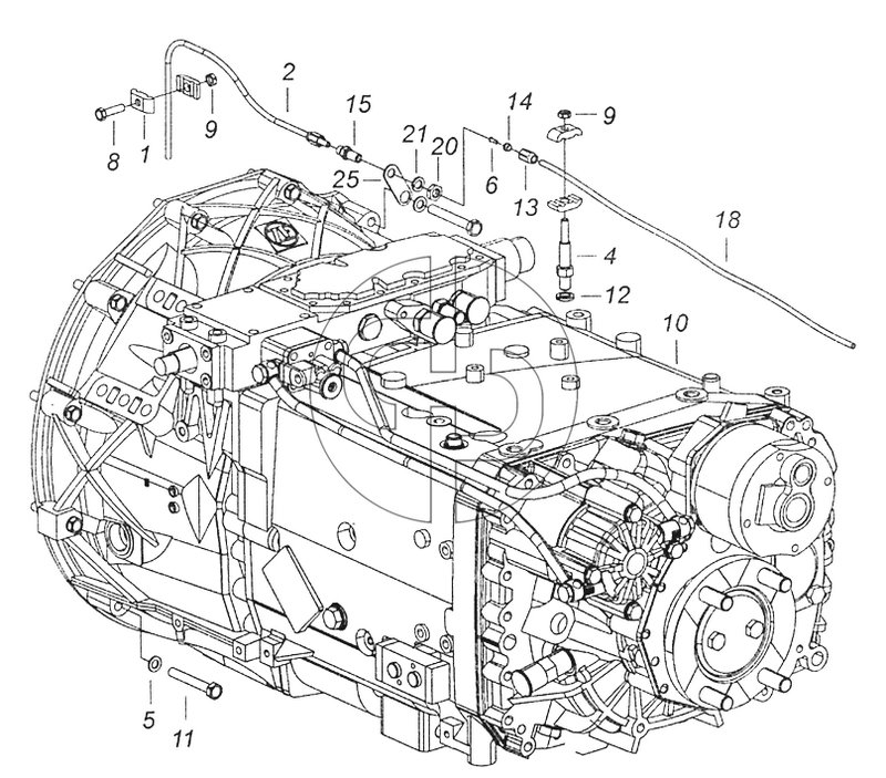 6520-1700005 Установка коробки передач на двигатель (№15 на схеме)