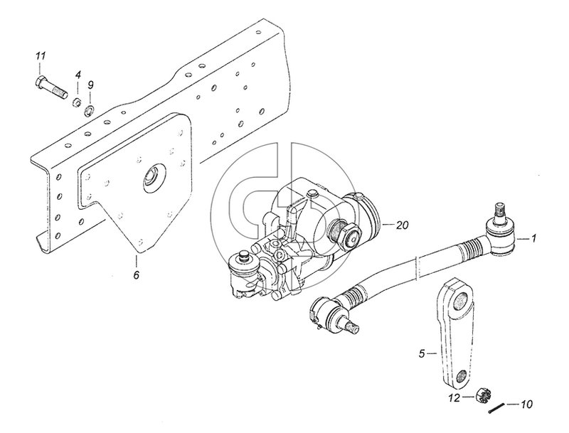 6520-3400012-40 Установка рулевого механизма (№4 на схеме)